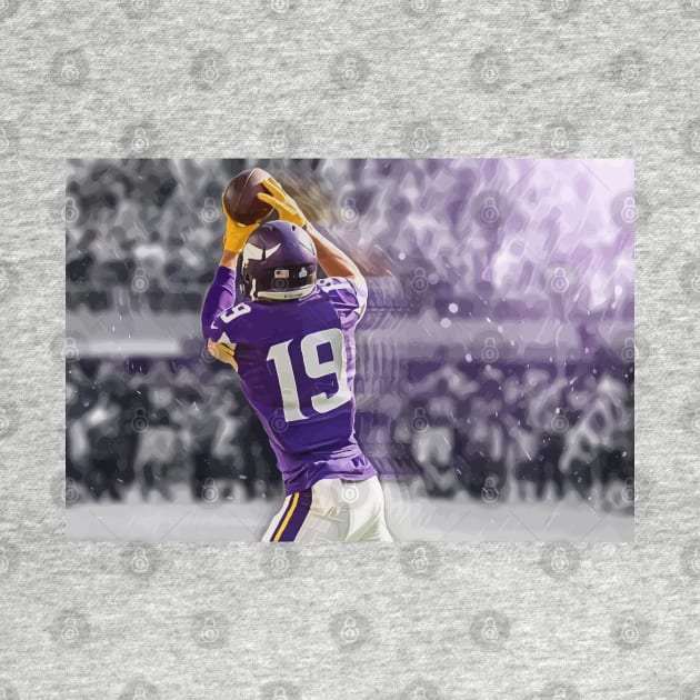 Adam Thielen Minnesota Vikings Illustration by AJ